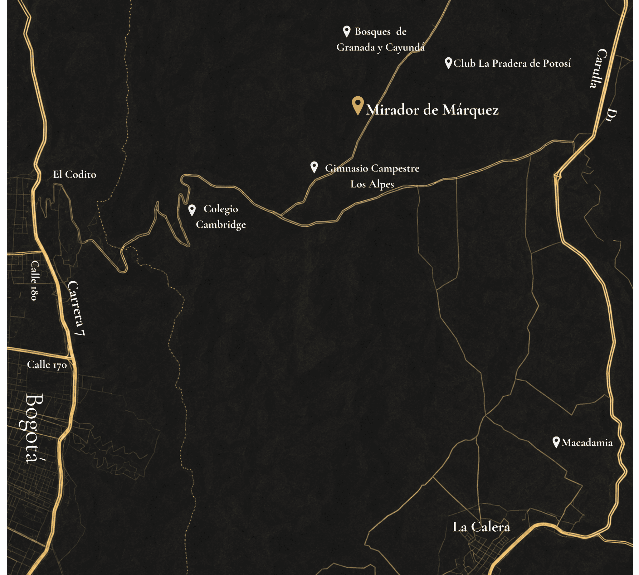 Mapa de ubicación Mirador de Márquez